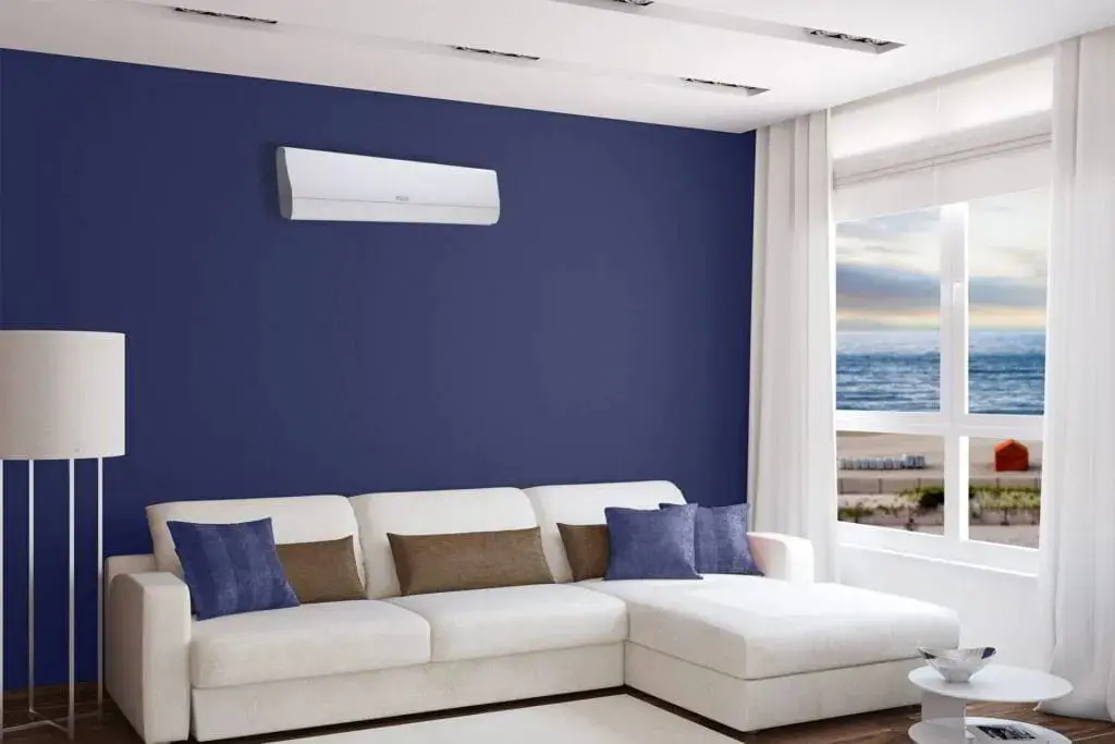 Modern room with a mini split AC