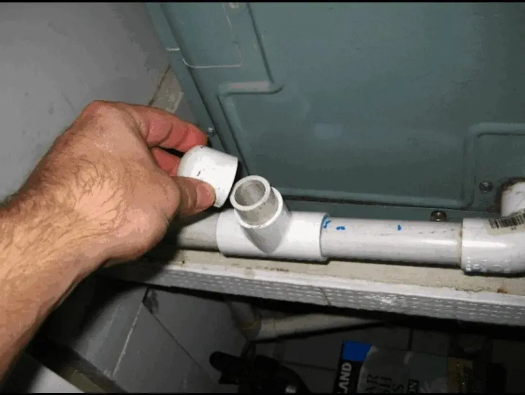 Checking condensate drain line
